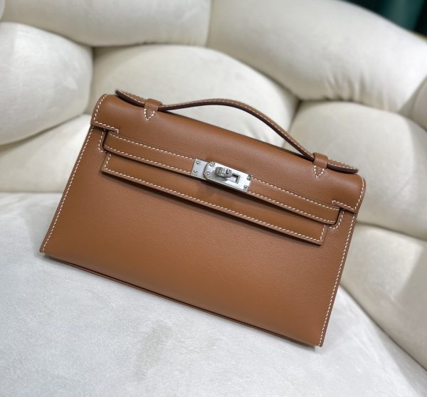 Hermès Kelly 1:1 Replika aus echtem Leder - Exakte Spiegelqualität für den stilvollen Auftritt 1069145808 - front view | Herm