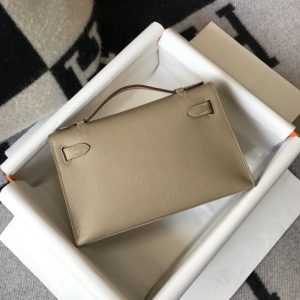 Hermès Kelly 22cm Eom Leder Clutch Abendtasche 1:1 Replika & Originalgetreue Verarbeitung 1069146327 - side view | Hermès